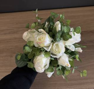 Strauß Seidenblumen Rose |Handgemacht| Mooie Tijd