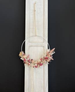 Trockenblumenkranz Helichrysum Lagurus |Handgemacht| Mooie tijd