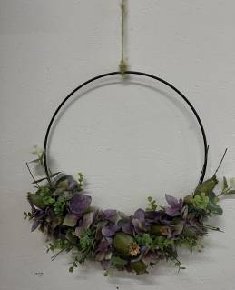 Kranz Seidenblumen Hortensien Mohnkapseln |Handgemacht| Mooie Tijd