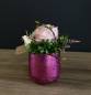 Preview: Rosengesteck in pink schimmernden Vase |Handgemacht| Mooie Tijd