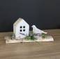 Preview: Lavendel Gesteck mit Holzhaus und Vogel |Handgemacht| Mooie Tijd
