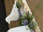 Preview: Lavendel Gesteck mit Holzhaus und Vogel |Handgemacht| Mooie Tijd