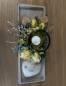 Preview: Gesteck auf Keramik platte Rosen |Handgemacht| Mooie Tijd