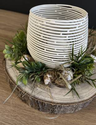 Deko Gesteck mit Muscheln & Sukkulenten |Handgemacht| Mooie Tijd