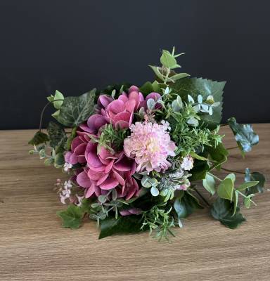 Strauß Seidenblumen Hortensien Dahlie |Handgemacht| Mooie Tijd