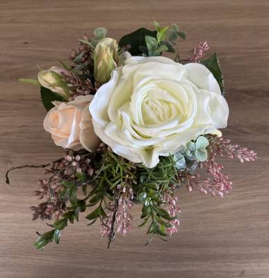 Gesteck Rosen Keramiktopf |Handgemacht| Mooie Tijd