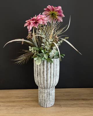 Gesteck in Vase Dahlie |Handgemacht| Mooie Tijd