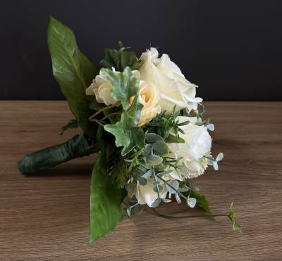 Strauß Seidenblumen Rose Blütenköpfe |Handgemacht| Mooie Tijd