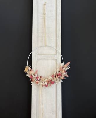 Trockenblumenkranz Helichrysum Lagurus |Handgemacht| Mooie tijd