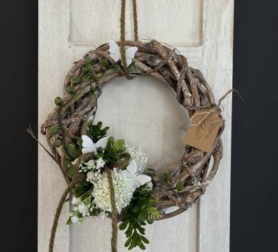 Kranz Seidenblumen Blüten |Handgemacht| Mooie Tijd