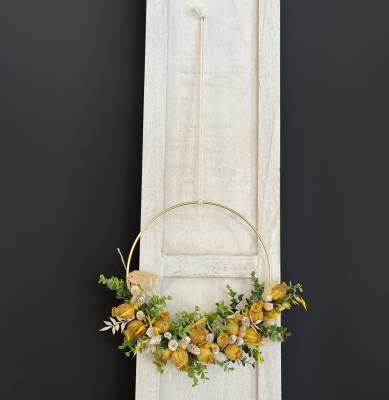 Trockenblumenkranz Mohnkapseln  Eukalyptus |Handgemacht| Mooie tijd