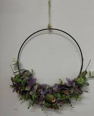 Kranz Seidenblumen Hortensien Mohnkapseln |Handgemacht| Mooie Tijd