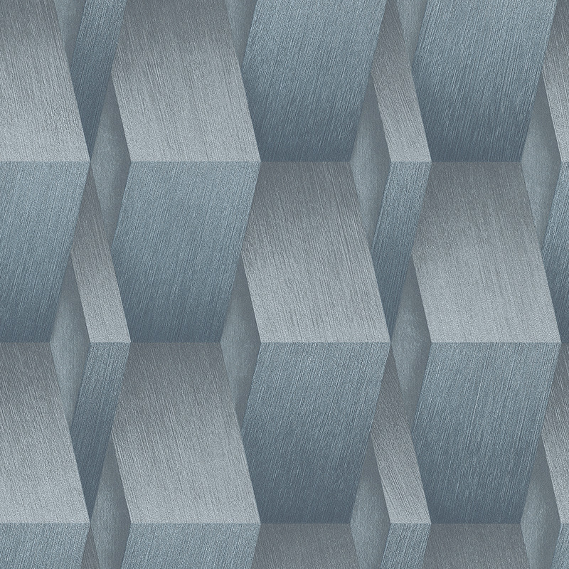 Erismann Guido Maria Kretschmer 3D Muster in blaugrau | Tapete | Heineking24