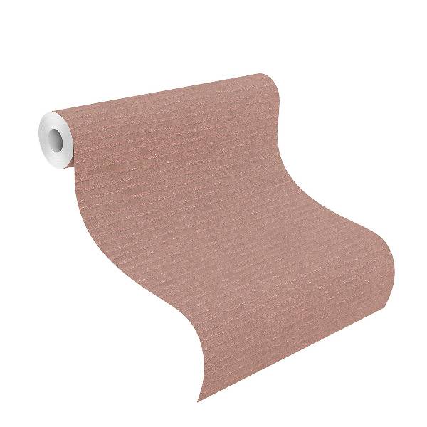 Tapetenrolle Glitzerstreifen in rosé von heineking24