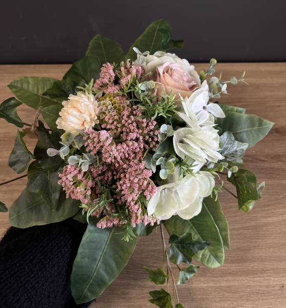 Strauß Seidenblumen Rose Dahlie |Handgemacht| Mooie Tijd
