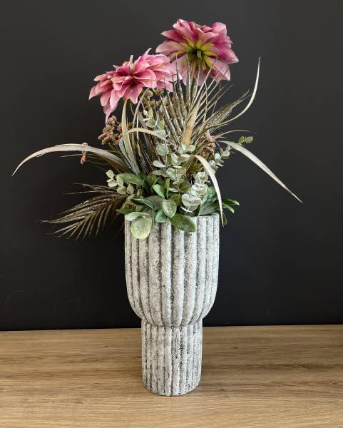 Gesteck in Vase Dahlie |Handgemacht| Mooie Tijd