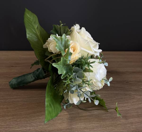 Strauß Seidenblumen Rose Blütenköpfe |Handgemacht| Mooie Tijd