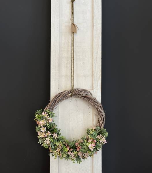 Kranz Seideblume Sternjasmin Sedum |Handgemacht| Mooie Tijd