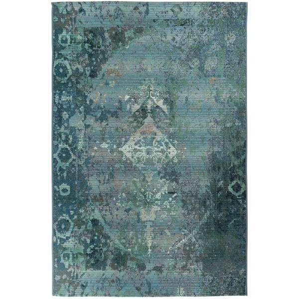 Teppich Vintage Design Indoor & Outdoor My Gobelina blau
