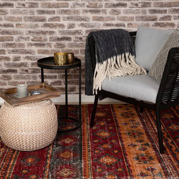 Teppich Indoor und Outdoor My Tilas rot