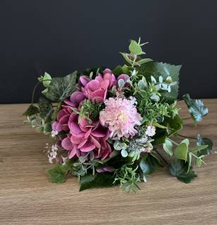 Strauß Seidenblumen Hortensien Dahlie |Handgemacht| Mooie Tijd
