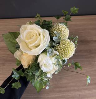 Strauß Seidenblumen Rose Blütenköpfe |Handgemacht| Mooie Tijd